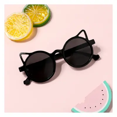 Kids Cartoon Cat Ears Decorative Glasses (Random Glasses Case Color)