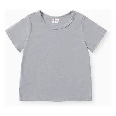 Toddler Boy Casual Solid Color Short-sleeve Tee