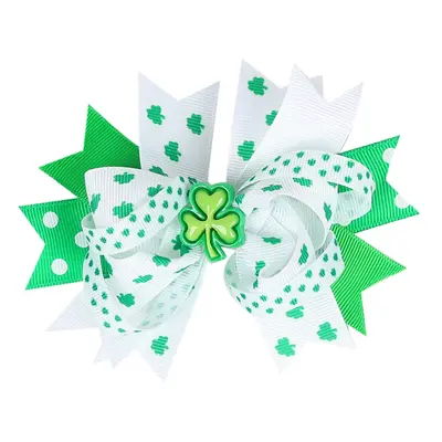 Toddler/kids Clover multi-layer bow clip