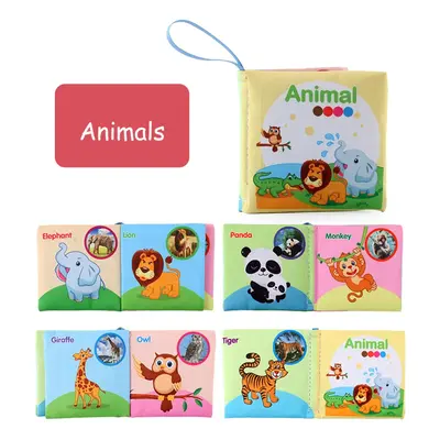 Baby Cloth Book Baby Early Education Cognition Farm Animal Vegetable Animals Wearing Transportat