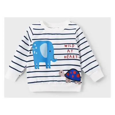 Baby Boy Animal Pattern Sweatshirt