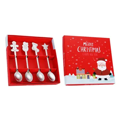 Christmas Cutlery Set of with Spoon and Fork in Gift Box