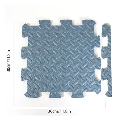 Foam Leaf Pattern Floor Mats - Non-slip and Waterproof, Multiple Colors for Bedroom and Home