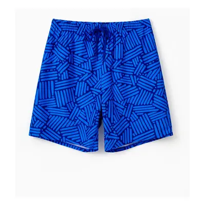 Family Matching Blue Ruffle One-piece Swimsuit or Swim Trunks