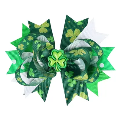 Toddler/kids Clover multi-layer bow clip