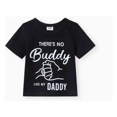 Baby Boy 95% Cotton Letter Print Tee