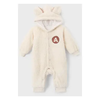 Baby Girl/Boy Hyper-Tactile 3D Bear Pattern Plush Jumpsuit