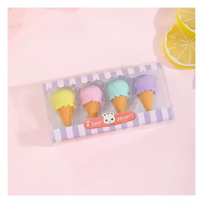 Food Erasers Cute 3D Donut Dessert Erasers Toy Gifts Set for Kids Classroom Rewards Student Stat