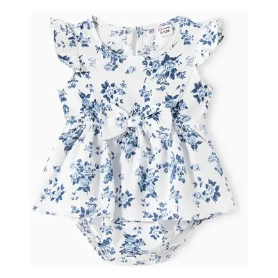 Family Matching Outfit: Floral Smocking Casual Suit