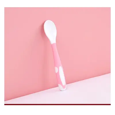 1pc/2pcs Baby Fruit Puree Scraper Spoon Mud Scraping Spoon with Teeth Baby Tableware Supplement 