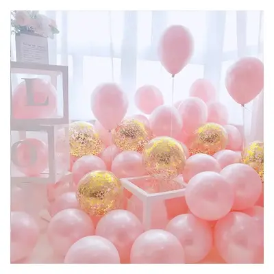 20PCS Maca Pink Sequin Balloon Decoration Wedding Birthday Party Decoration