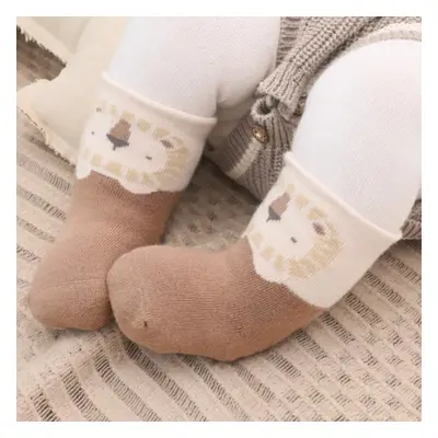 Baby Childlike Thickened warm mid-calf terry boneless loose socks