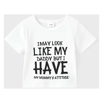 Baby Girl/Boy Short-sleeve Slogan Tee