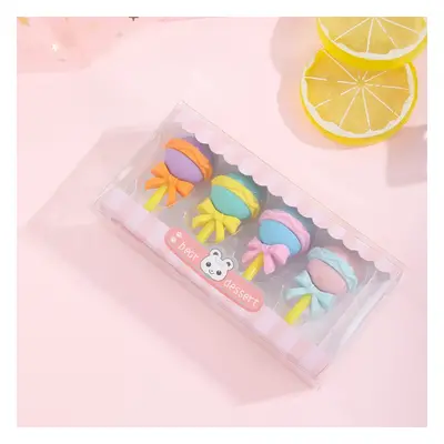 Food Erasers Cute 3D Donut Dessert Erasers Toy Gifts Set for Kids Classroom Rewards Student Stat