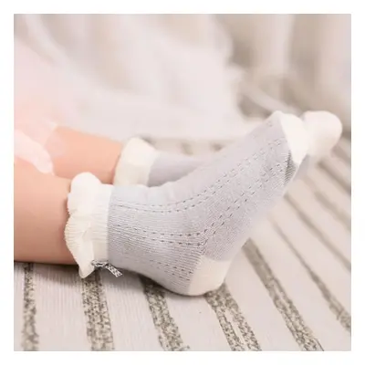 Baby/toddler Girl Breathable Mesh Butterfly Knot Combed Cotton Socks