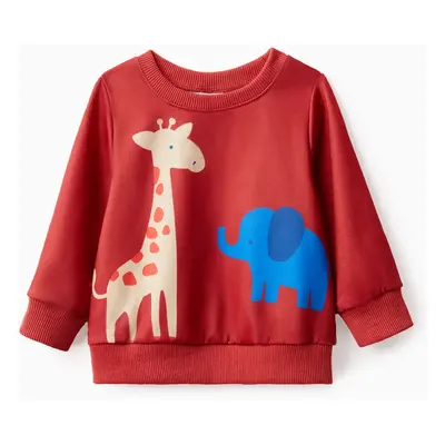 Baby Boy Animal Pattern Sweatshirt