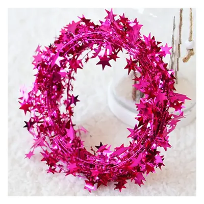 Pointed Star Garland Decoration for Christmas Tree and Stage Background Decoration