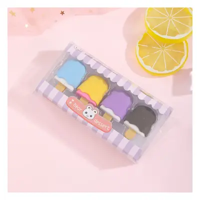 Food Erasers Cute 3D Donut Dessert Erasers Toy Gifts Set for Kids Classroom Rewards Student Stat