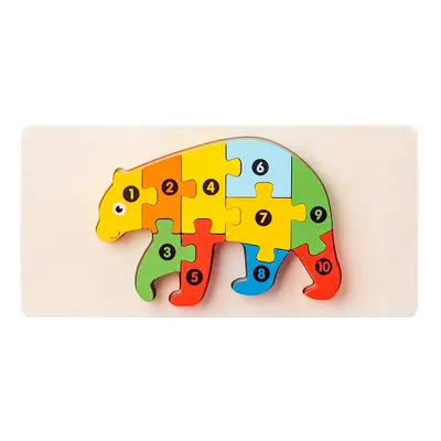 Wooden 3D Puzzle Building Blocks for Early Education - Intelligence Development Toy, Perfect Int