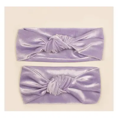 Solid color Casual Velvet Hairbands Set for Mommy and Me