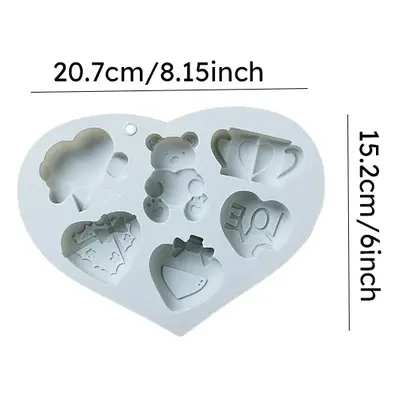 Heart-shaped Silicone Mold Set for