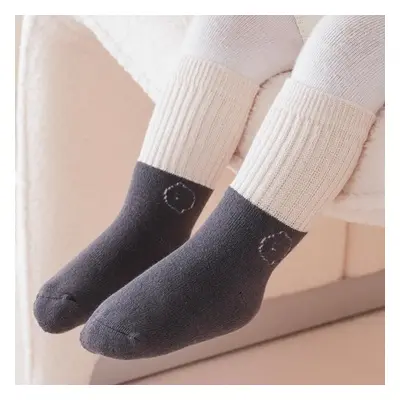 Baby Color matching thickened warm type A cotton socks