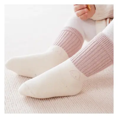 Baby Color matching thickened warm type A cotton socks