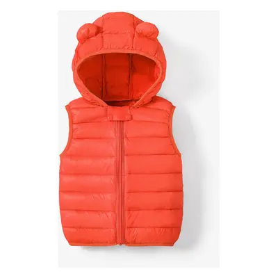 Toddler Boy/Toddler Girl Hooded Cotton-Padded Jacket Vest