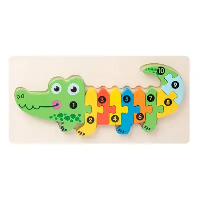 Wooden 3D Puzzle Building Blocks for Early Education - Intelligence Development Toy, Perfect Int