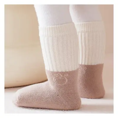 Baby Color matching thickened warm type A cotton socks