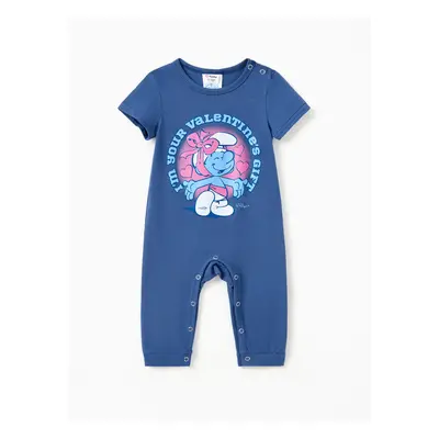 The Smurfs Family matching 1pc Valentine's Cotton Heart Casual Top/Jumpsuit