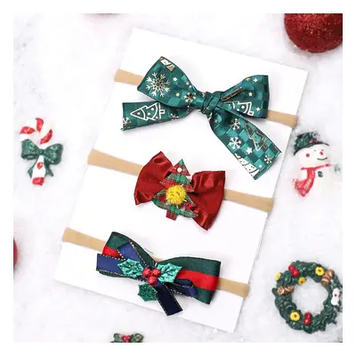 3-pack Baby/toddler Christmas exquisite headband