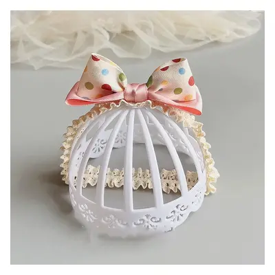 Baby Girl Sweet Style Polka dot Lace Elastic Bowknot Headband