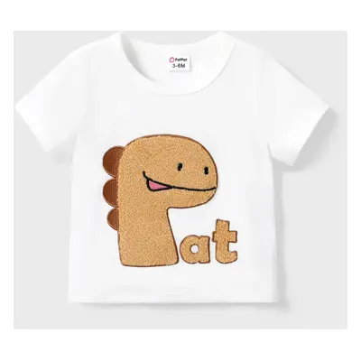 Baby Girl/Boy 3D Dinosaur Print Loose Fit T-shirt