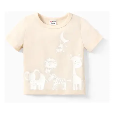 Baby Girl/Boy Childlike Animal Pattern Tee