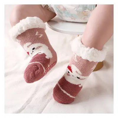 Baby / Toddler Christmas Pattern Fleece-lining Thermal Socks