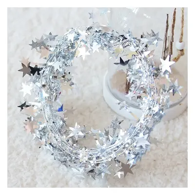 Pointed Star Garland Decoration for Christmas Tree and Stage Background Decoration