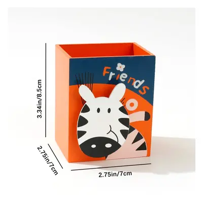 Animal Pattern Pencil Holder Pen Container Storage Box for Office Desk Home Decoration