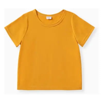 Toddler Boy Casual Solid Color Short-sleeve Tee