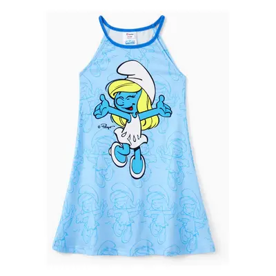 The Smurfs Family Matching Character Print Onesie/Sleevelss Dress/Tee