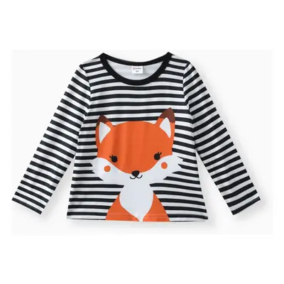 Toddler Boy Fox Print Long-sleeve Tee