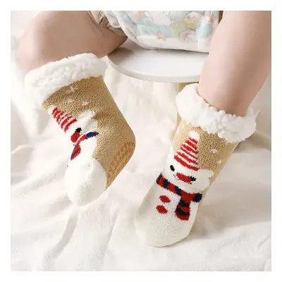 Baby / Toddler Christmas Pattern Fleece-lining Thermal Socks