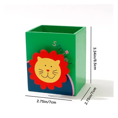 Animal Pattern Pencil Holder Pen Container Storage Box for Office Desk Home Decoration