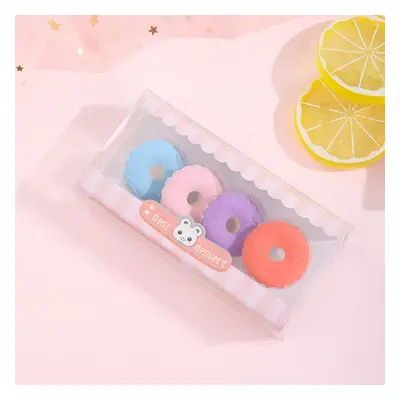 Food Erasers Cute 3D Donut Dessert Erasers Toy Gifts Set for Kids Classroom Rewards Student Stat