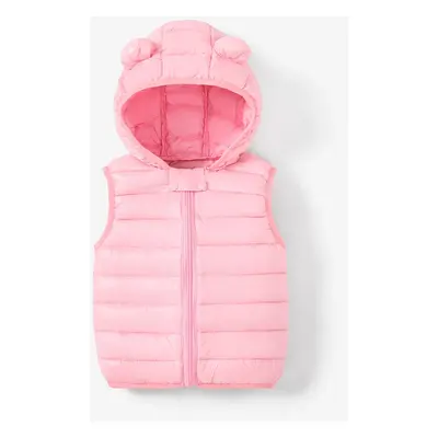 Toddler Boy/Toddler Girl Hooded Cotton-Padded Jacket Vest