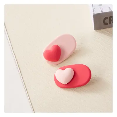 2-pack Adult/kids/toddler/baby Pink heart-shaped bangs, broken hair clips