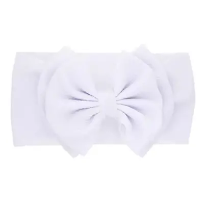 Pure Color Double Layer Bow Headband for Girls