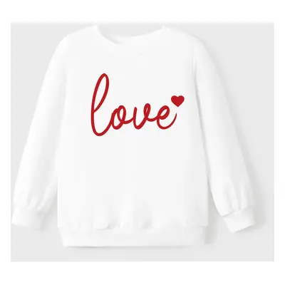 Valentine's Day Letter Long-sleeve Tops for Mommy and Me