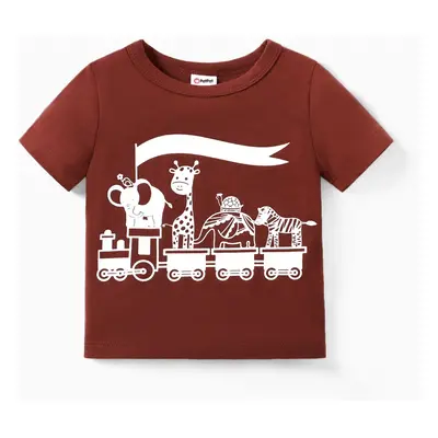 Baby Girl/Boy Childlike Animal Pattern Tee