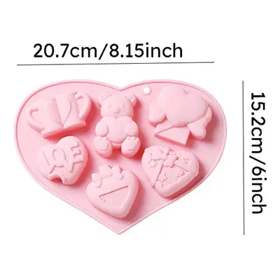 Heart-shaped Silicone Mold Set for